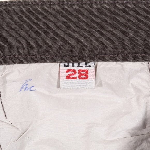 Women Size Small 28 Pants Capri  28 x 17 Brown Stretch Embroider Stud Boyfriend - Picture 8 of 8